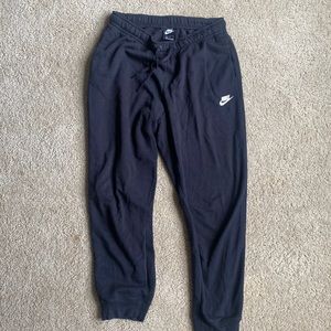 Nike black jogger sweatpants. Size large